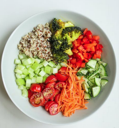 Colorful Healthy Food Plate