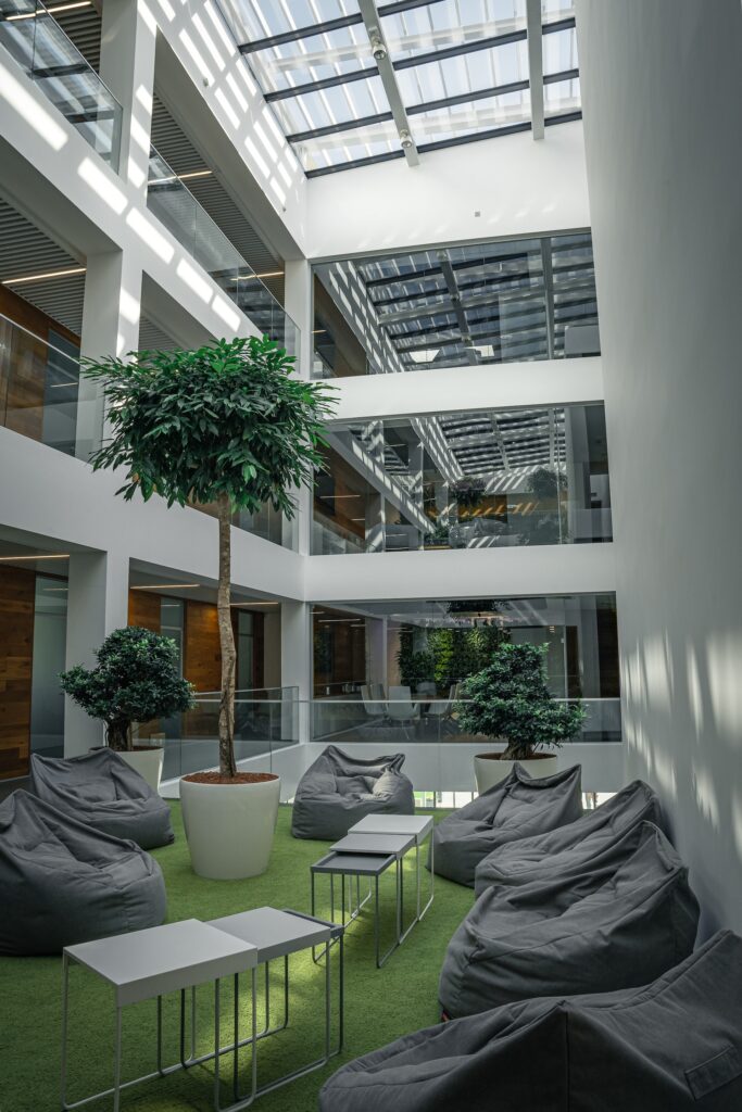 Biophilic office greenery