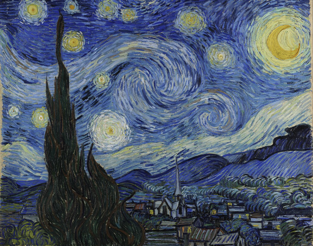 "Starry Night" by Vincent van Gogh aesthetically pleasing