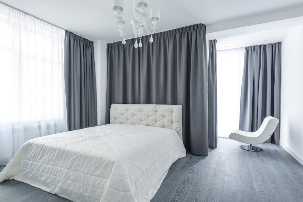 Bedroom minimalism aesthetic grey