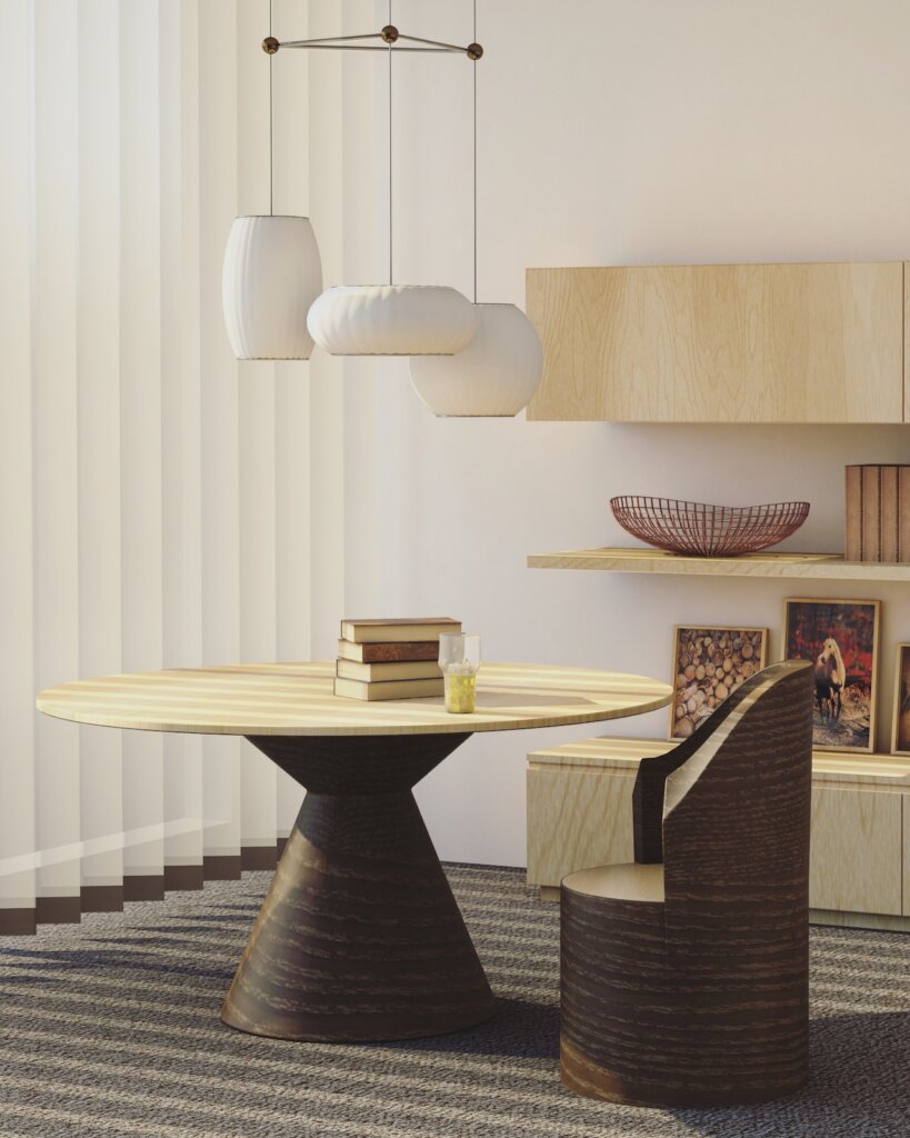 Wood Living Room minimalism aesthetic
