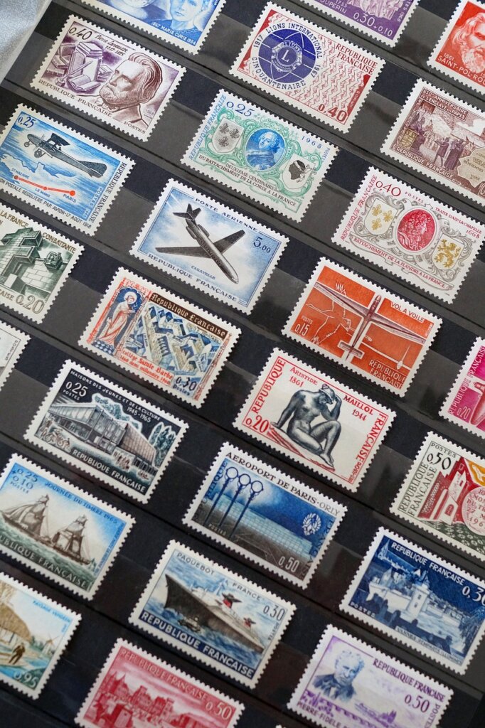 Stamp collection retired men